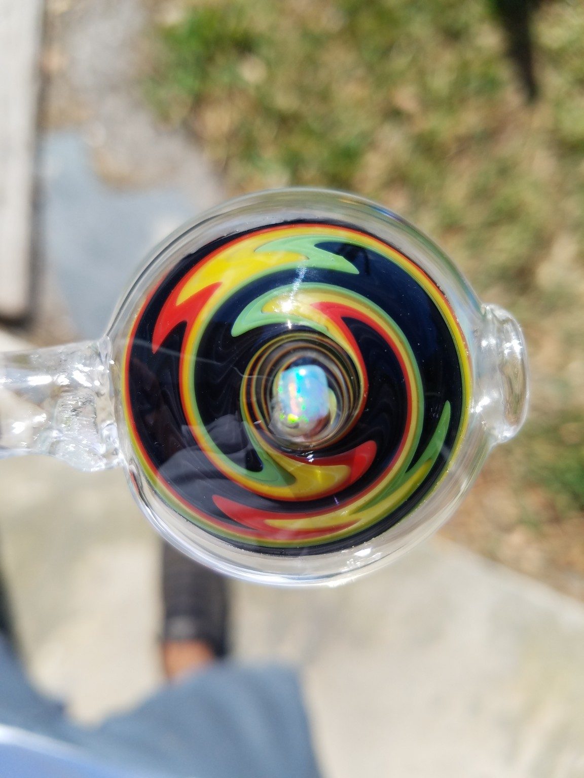 Glass art being made by Jose Valdes