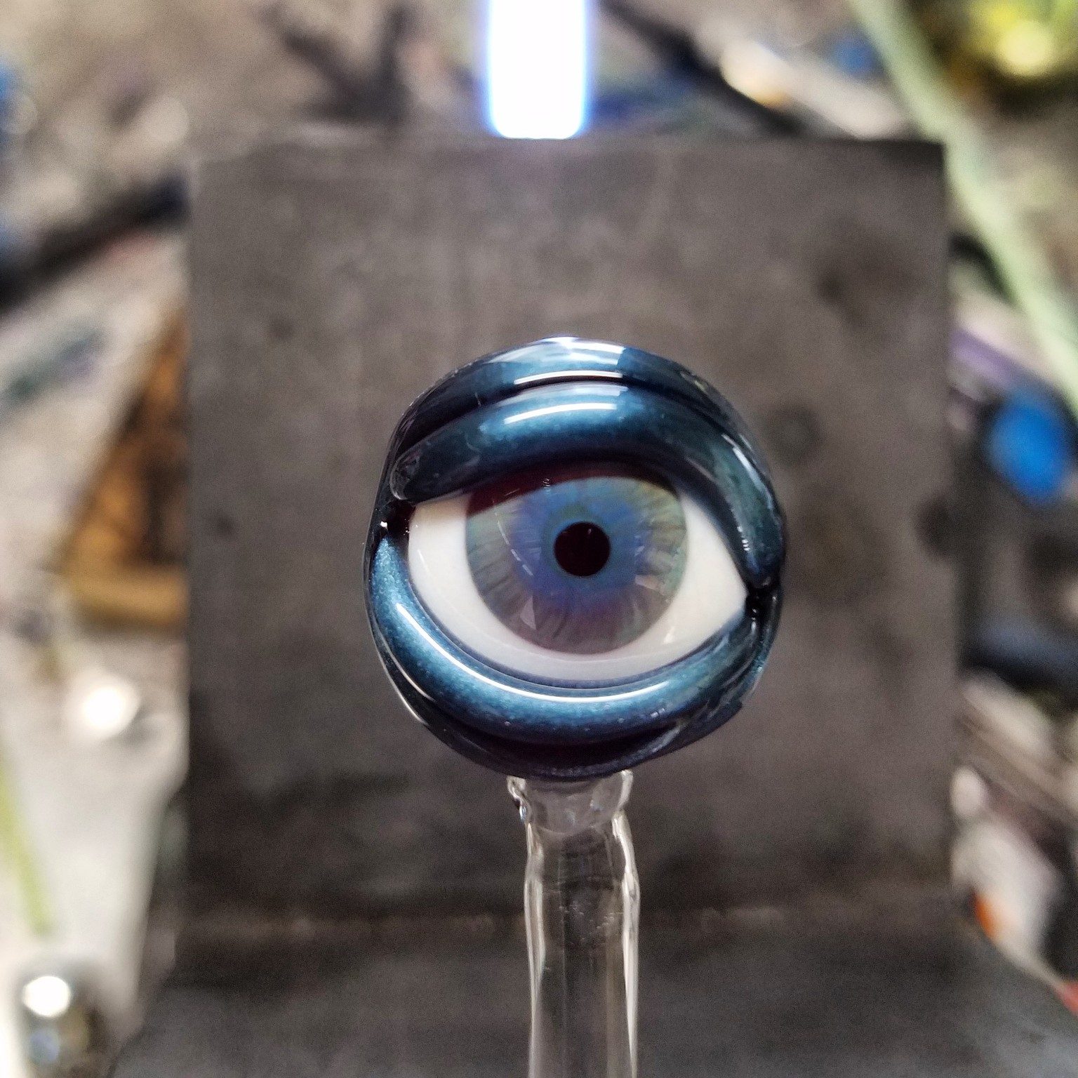 Earlier borosilicate glass work selected for the On the Torch gallery by Jose Valdes