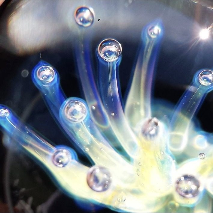 Borosilicate glass marble work by Jose Valdes
